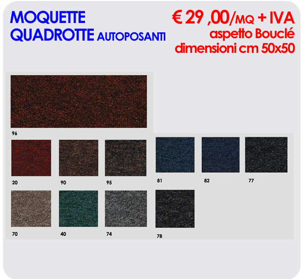 Prezzi moquette, prezzi vendita moquette agugliata Costo lavaggio moquette al mq